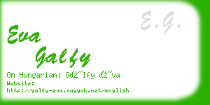 eva galfy business card